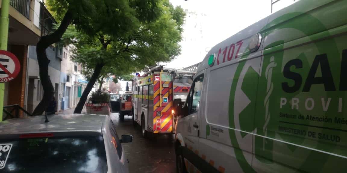 Principio de incendio en un departamento céntrico