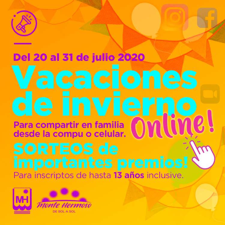 Vacaciones de invierno online en Monte Hermoso