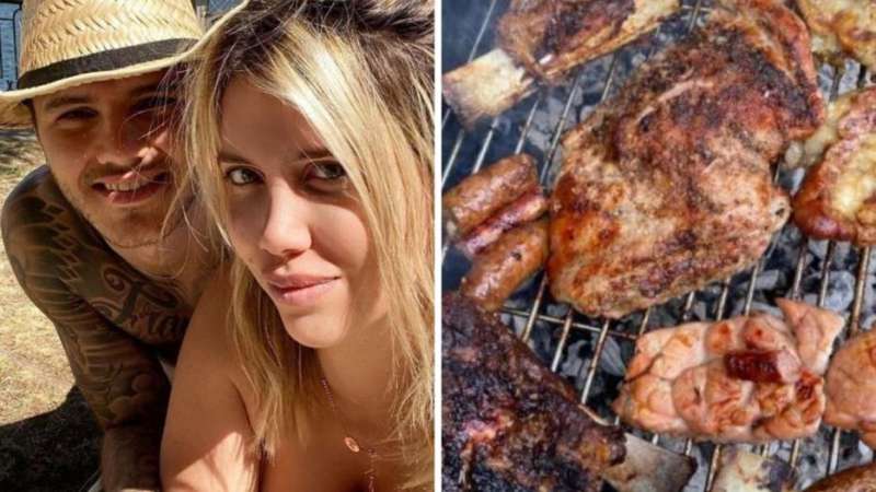 Wanda Nara estrenó la parrilla de su nueva mansión parisina: “Asado con amigos”