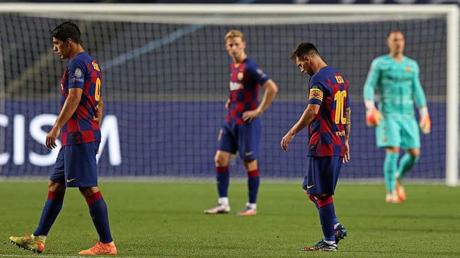 El Barcelona de Messi eliminado por goleada