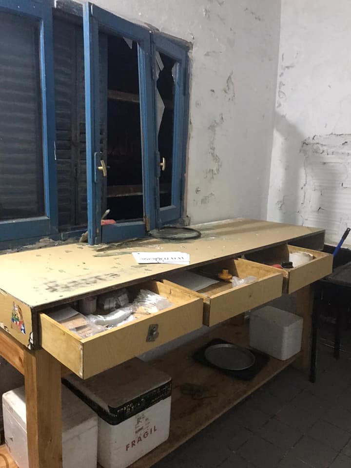 Destrozos en el Club La Armonía