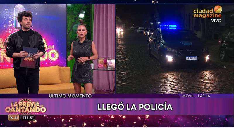 La Policía llegó a los estudios del Cantando en busca de Alex Caniggia: “Tiene que ser algo importante”