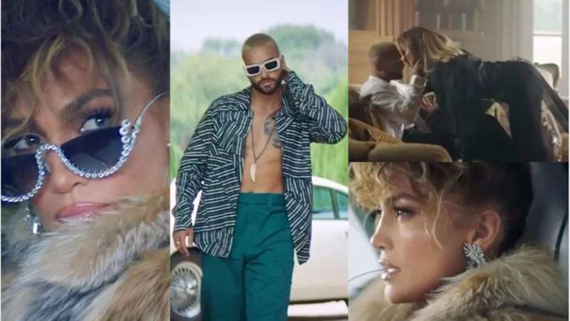 Maluma compartió un impactante adelanto del videoclip que grabó con Jennifer Lopez: Casi está aquí