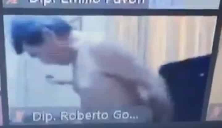 La insólita explicación de un diputado que sesionó desnudo vía Zoom: “Se me cayó el tereré”