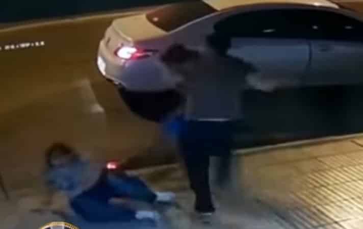 Video: echaron a un fiscal por empujar a una mujer y darle una paliza a un empleado por una supuesta infidelidad