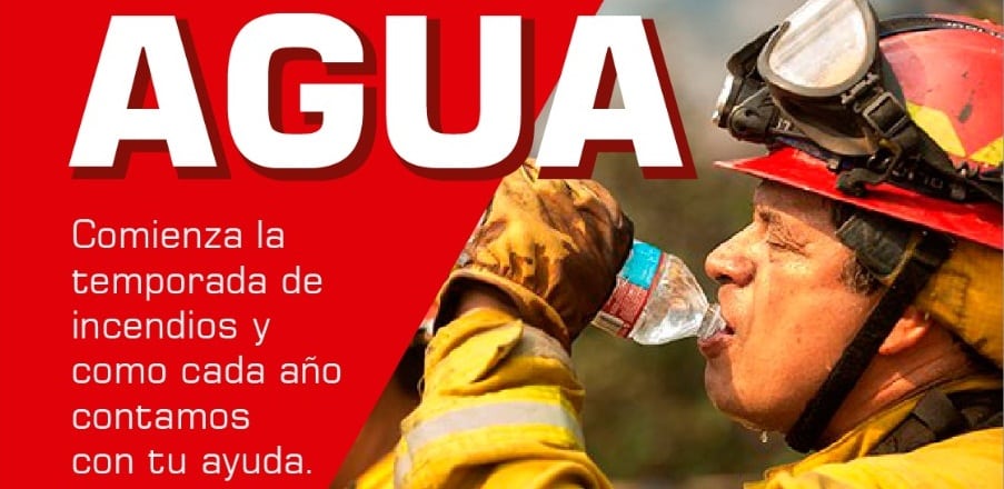 Campaña de agua mineral para Bomberos de General Cerri