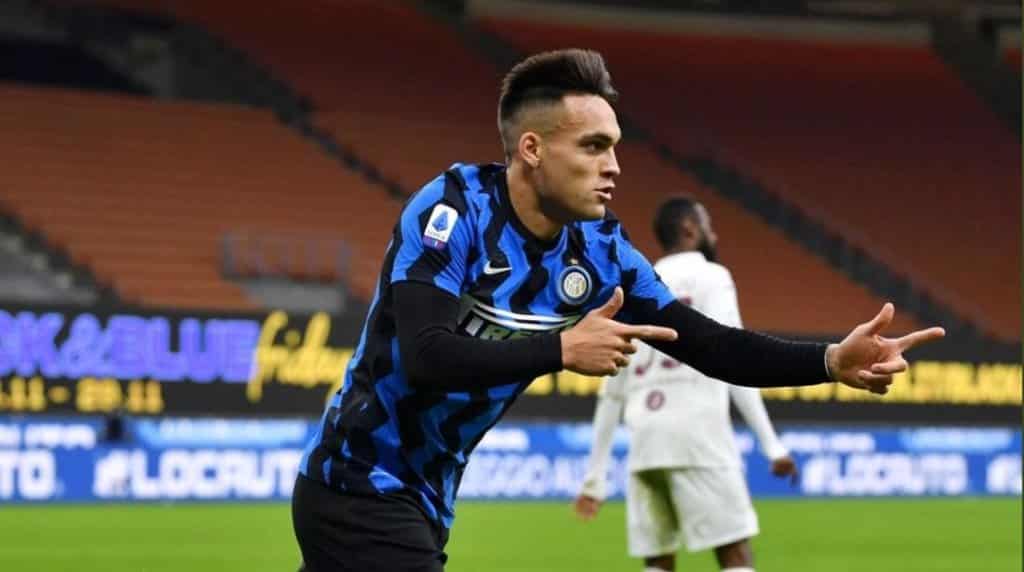 Gol del bahiense Lautaro Martínez en la goleada del Inter