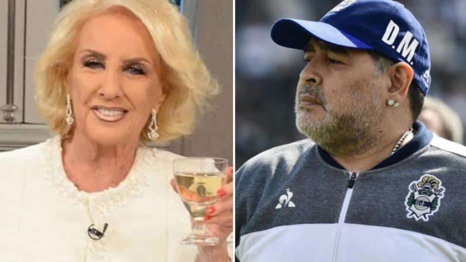 Mirtha Legrand dejó de lado sus diferencias con Diego Maradona y compartió una foto retro para enviarle su apoyo
