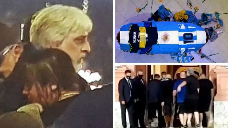Rafael Di Zeo y miembros de la barrabrava de Boca participaron del velorio íntimo de Diego Maradona, invitados por la familia