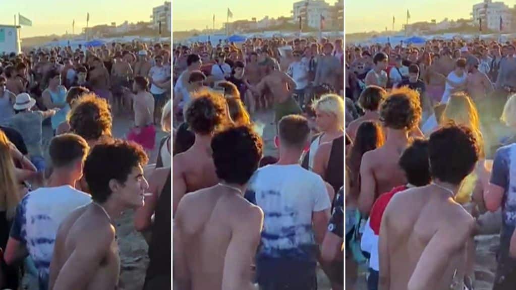 En Pinamar, jóvenes se enfrentaron en una batalla campal y una adolescente recibió un botellazo