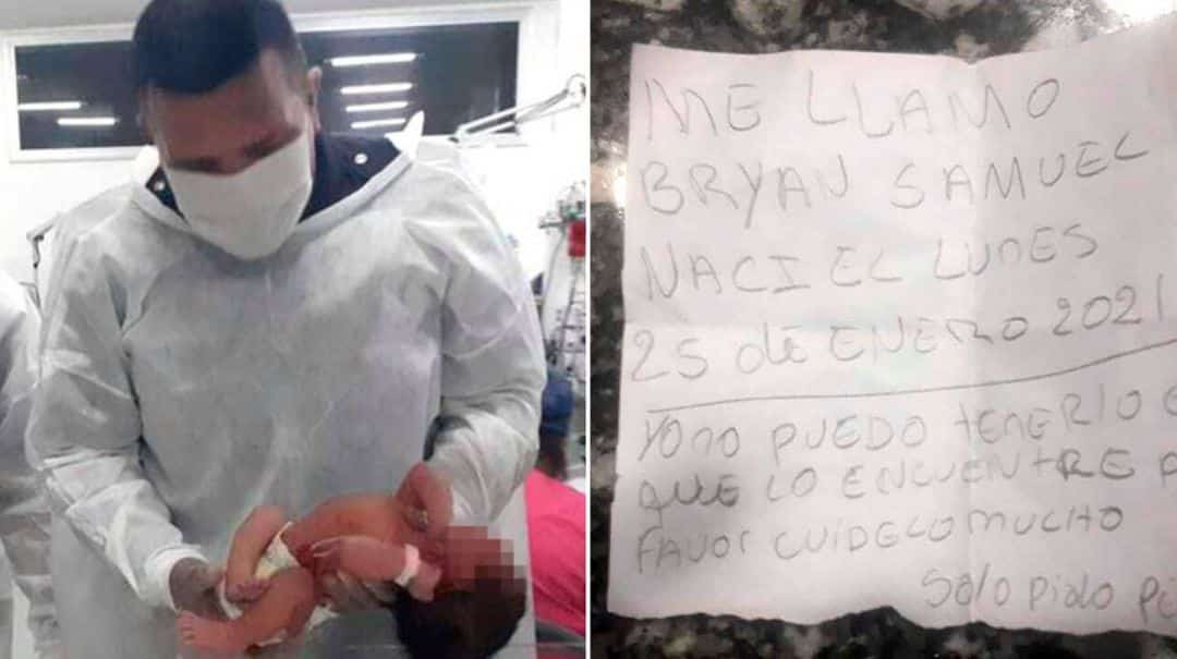 Abandonaron a un bebé dentro de una bolsa en Tres de Febrero: “No puedo tenerlo, el que lo encuentre por favor cuídelo mucho”