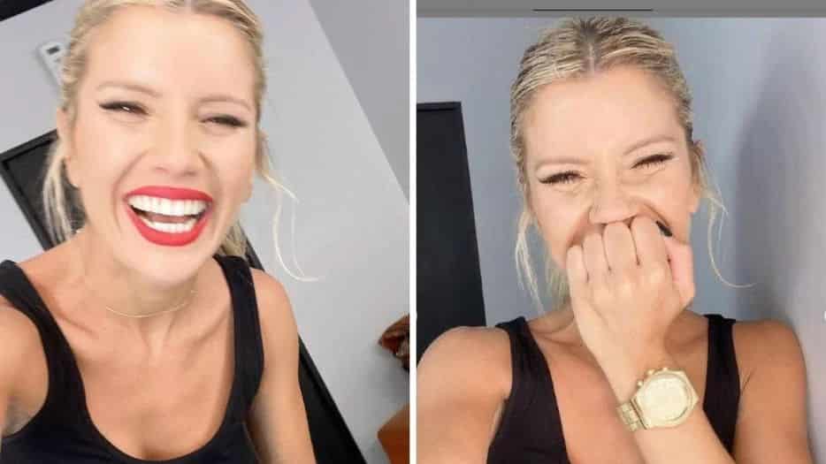 Laurita Fernández se hizo su propia producción de “fotos de verano” a lo Susana Giménez, pero en su balcón