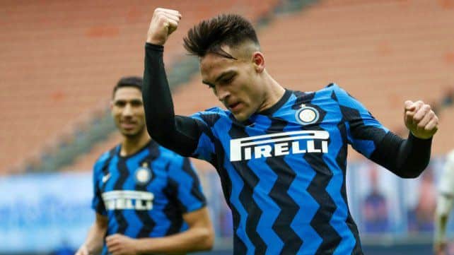 Triplete de Lautaro Martínez en la victoria del Inter contra Crotone