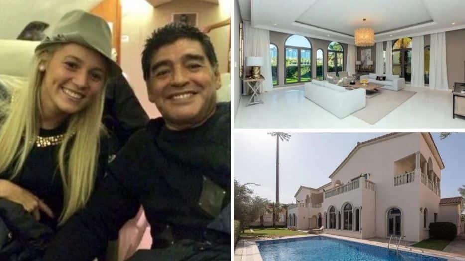 La mansión donde vivió Diego Maradona en Dubái tiene seis habitaciones, siete baños y playa privada