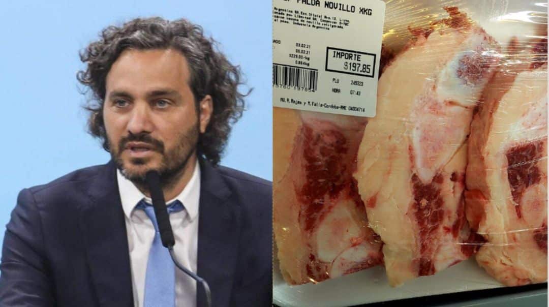 Santiago Cafiero habló de la polémica por la carne pura grasa: “Enójense con el supermercado, hagan la denuncia”