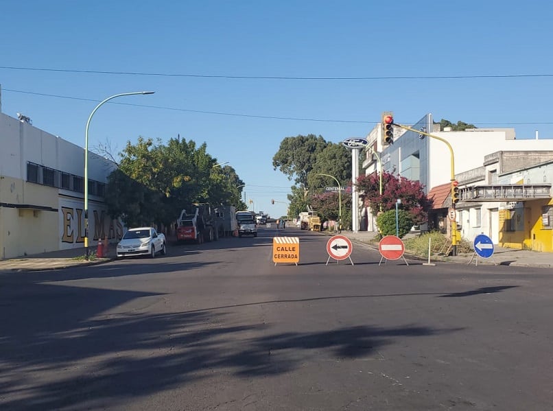 Cortes de tránsito en av. Cólon y cambio de recorrido