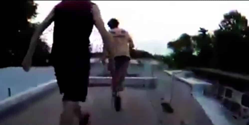 Parkour en el cementerio