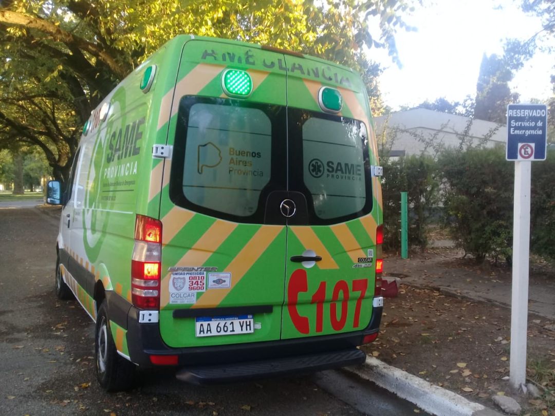 Internaron a un albañil que cayó de un andamio