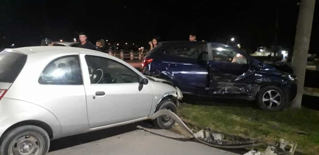 Fuerte choque en Av. La Plata y Vieytes