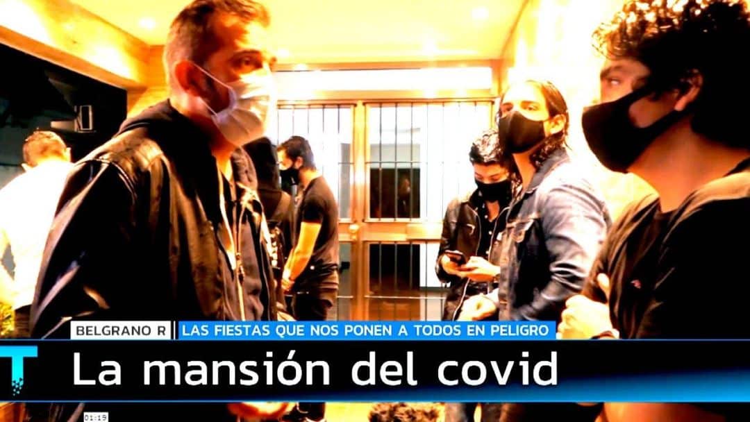 La mansión del covid: cientos de chicos en una fiesta clandestina en Belgrano R