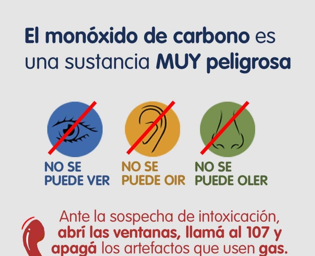 Monóxido de carbono – medida de prevención