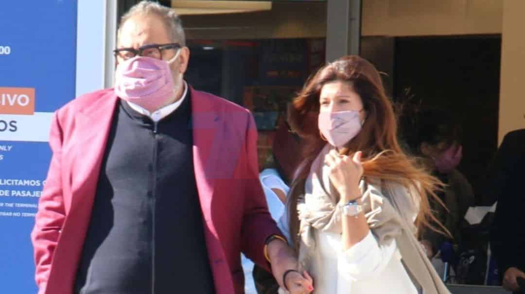 Jorge Lanata regresó al país y se mostró por primera vez junto a su novia