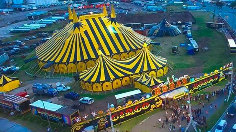 La historia del circo que quedó varado en Rosario y prestó su carpa para usarla como centro de testeo de coronavirus