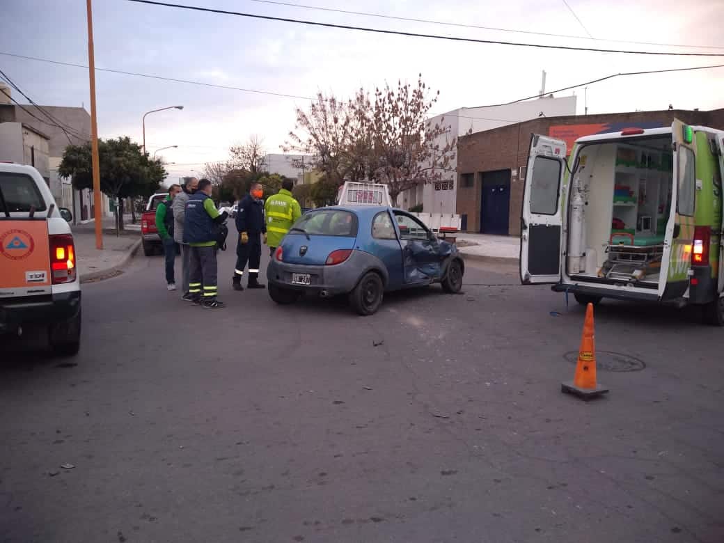 Chocó el presidente del Club Midgista y una mujer fue asistida por una ambulancia