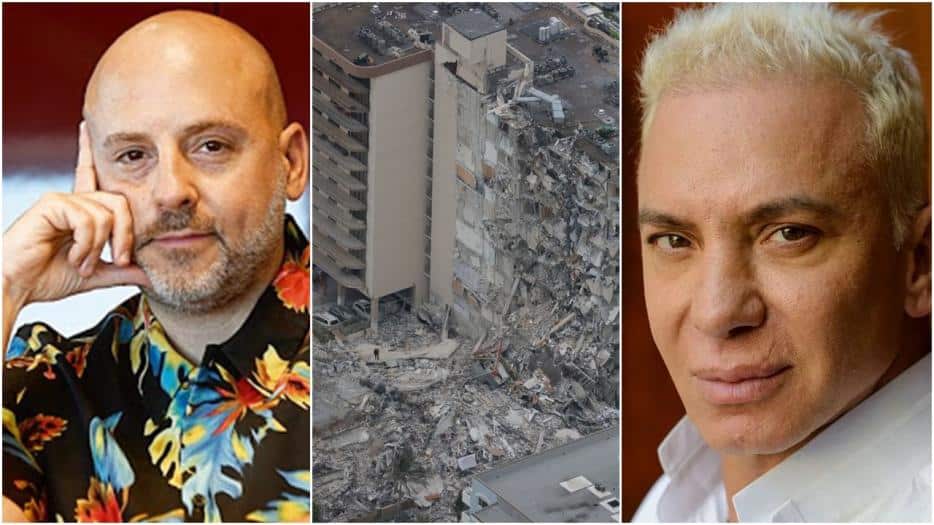 Flavio Mendoza y José María Muscari se mostraron desolados por sus amigos desaparecidos tras el derrumbe en Miami