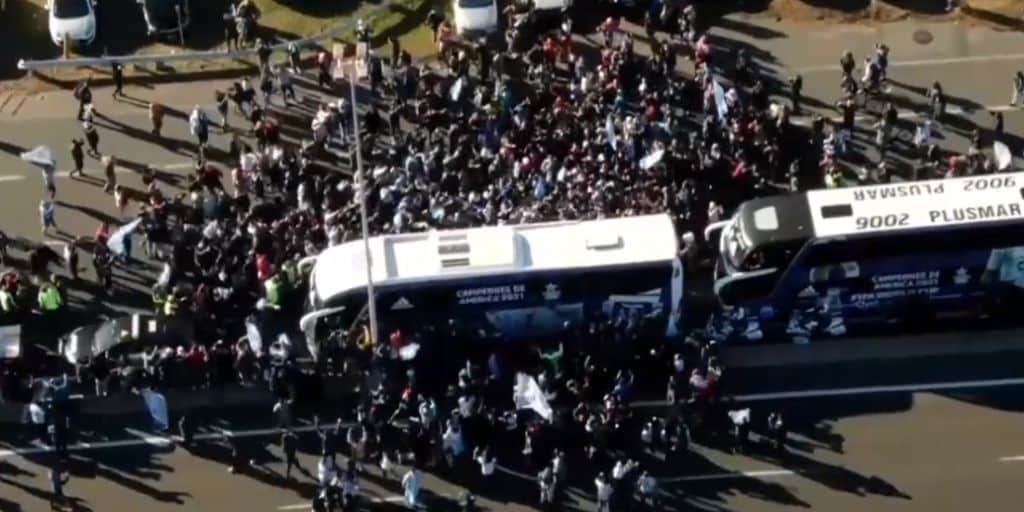 La Selección argentina llegó al país con la Copa América y seguirán los festejos en el predio de Ezeiza