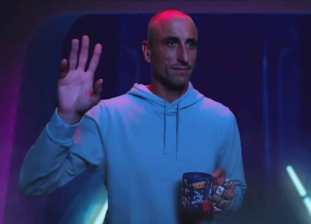 Ginóbili formó parte de la promoción de la película Space Jam 2