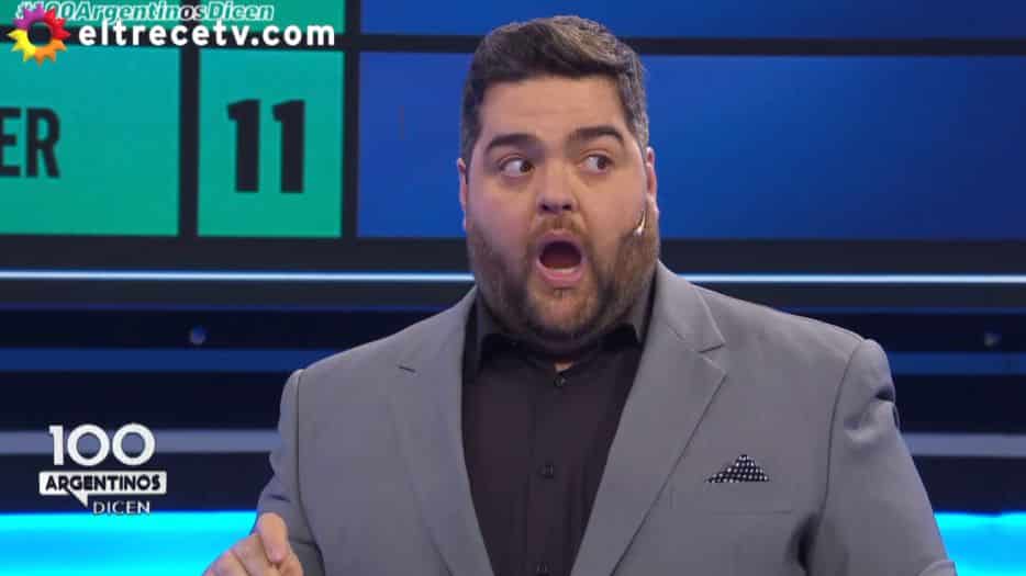 Darío Barassi se sorprendió en 100 argentinos dicen cuando una participante presentó a su equipo: “Él es mi exmarido”