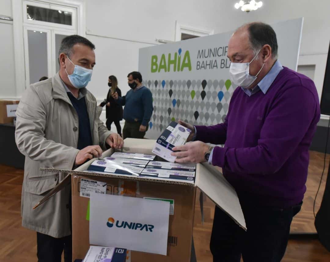 El municipio recibió la donación de 2000 kits de testeos rápidos para detectar el coronavirus