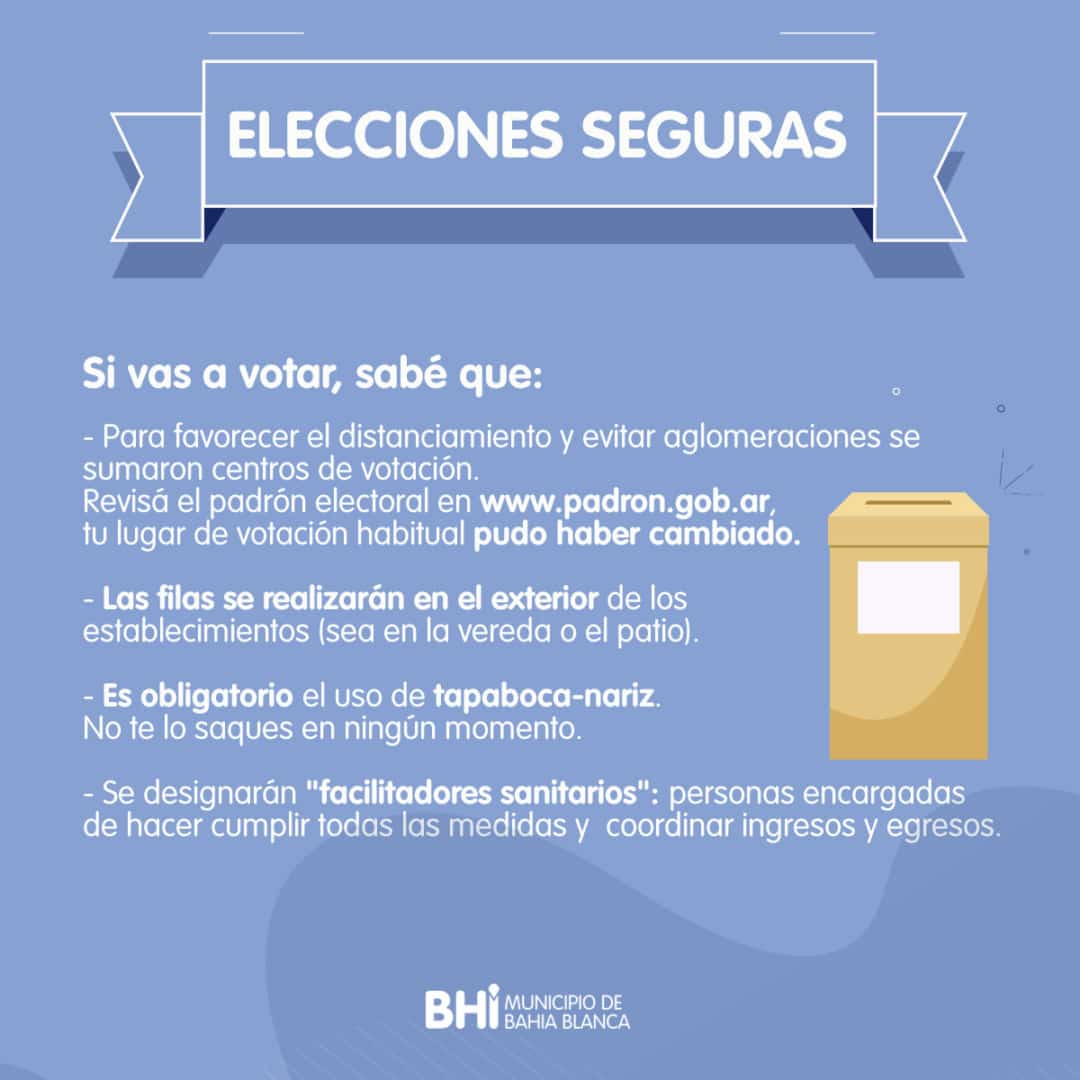Elecciones seguras: consejos para tener en cuenta