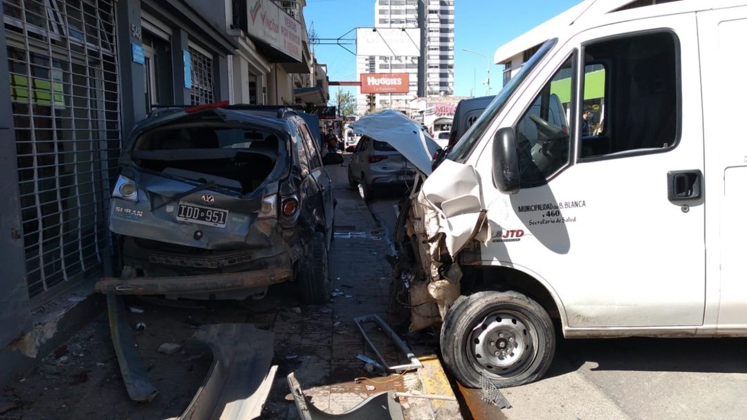Multiple choque en el centro: otra vez el mismo empresario involucrado