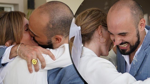 Abel Pintos y Mora Calabrese se casaron en secreto