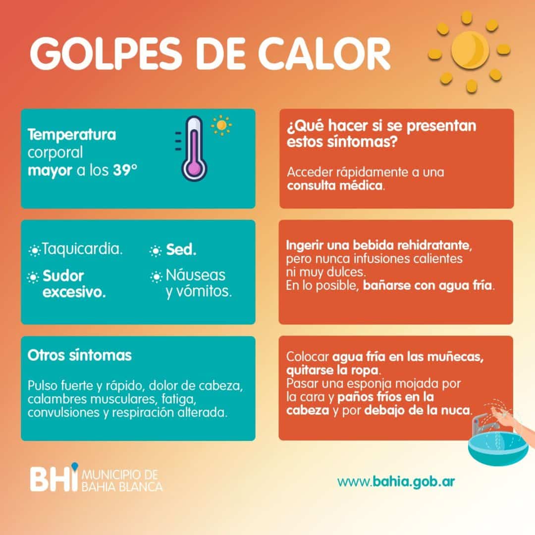 Recomendaciones para prevenir golpes de calor