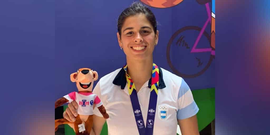 La bahiense Agustina Cavalli obtuvo el oro en los panamericanos de BMX Racing