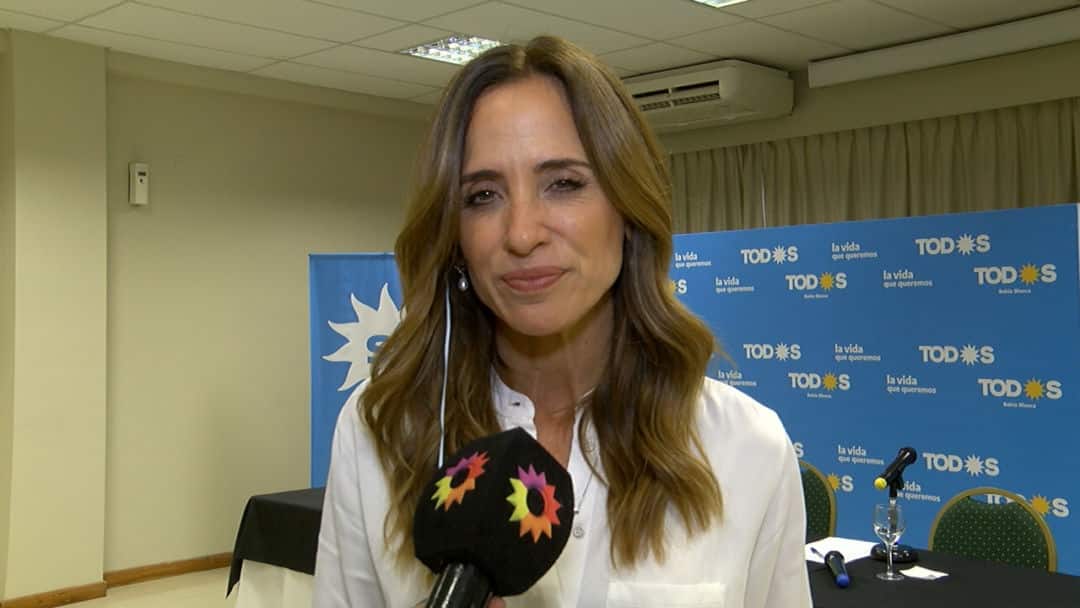 Tolosa Paz en campaña por Bahía Blanca
