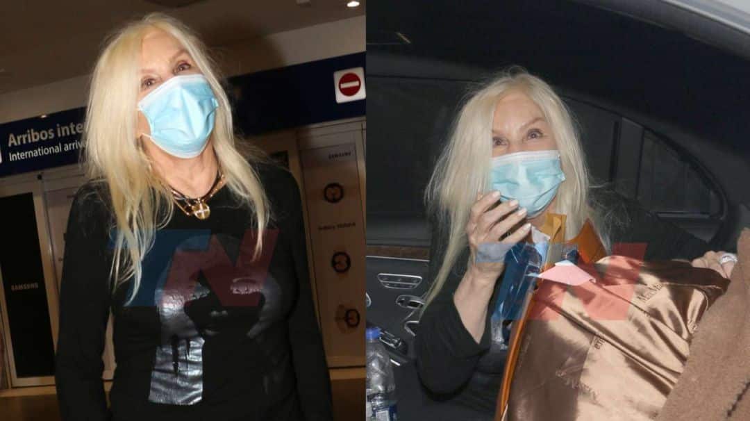 Las fotos del regreso de Susana Giménez al país: viaje en clase turista y selfies con los fanáticos