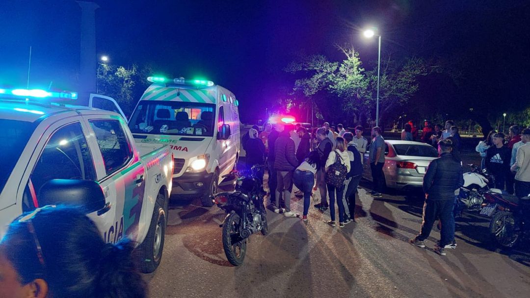 Parque de Mayo: una joven hospitalizada tras un accidente