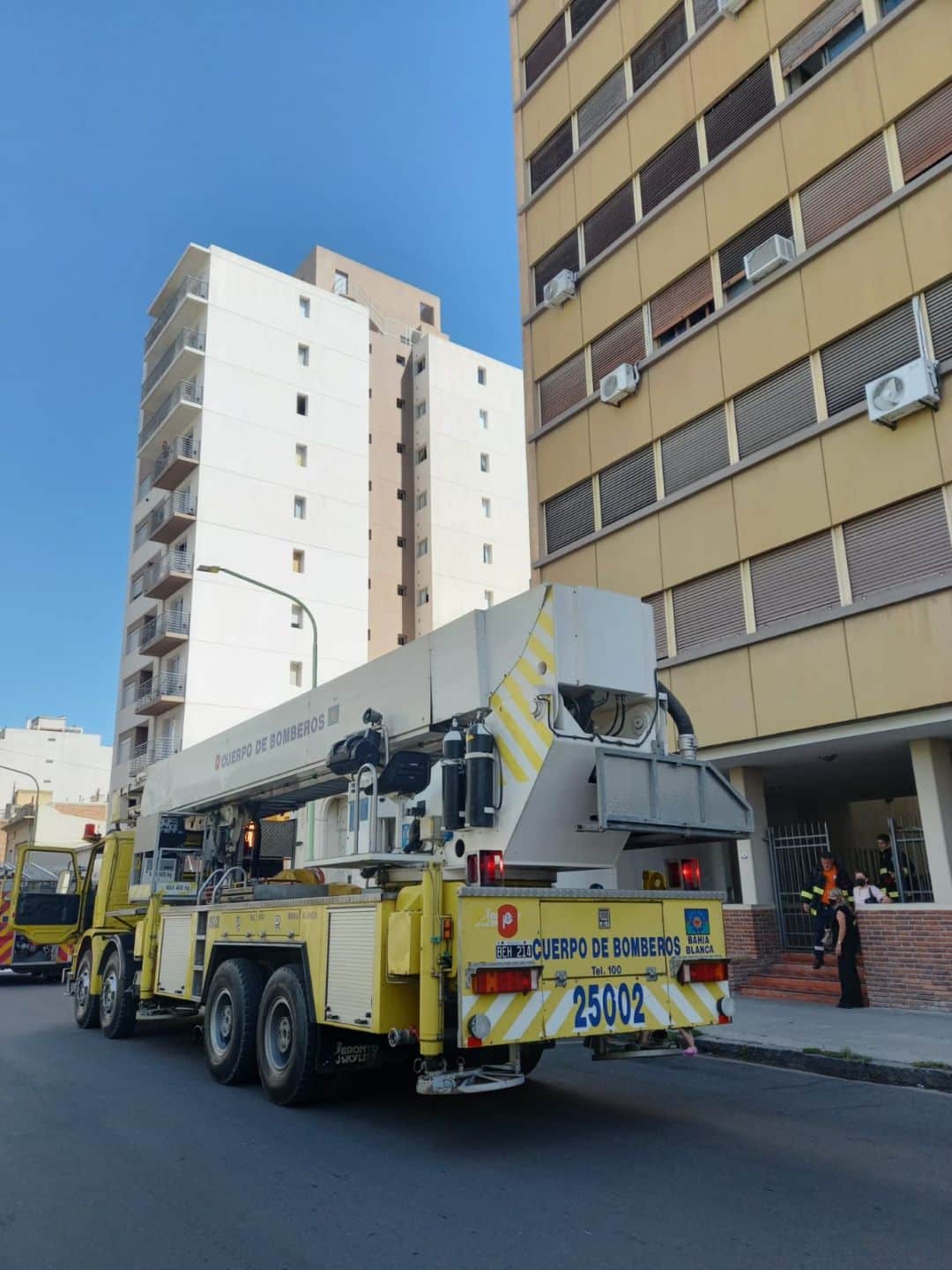 Se quemó un colchón en un cuarto piso