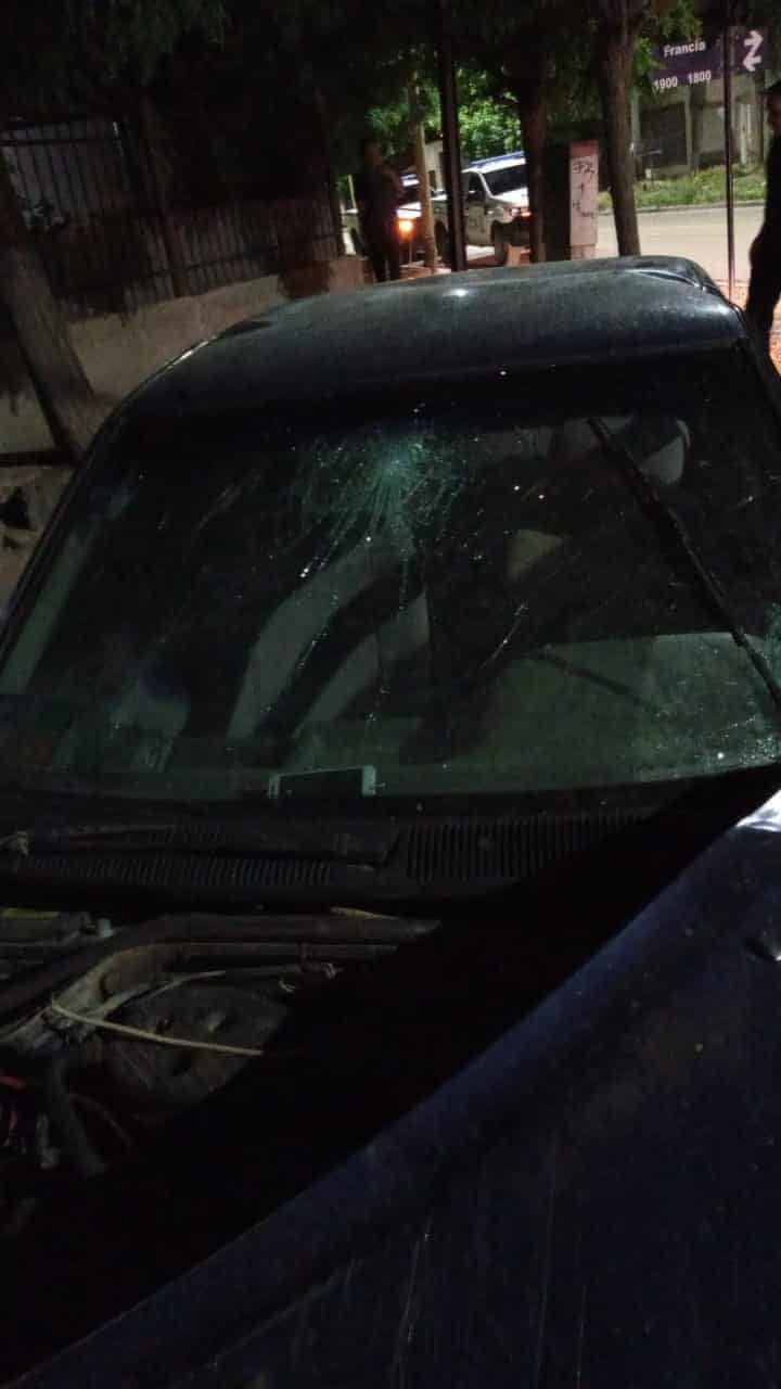 Alcoholizado chocó contra una columna