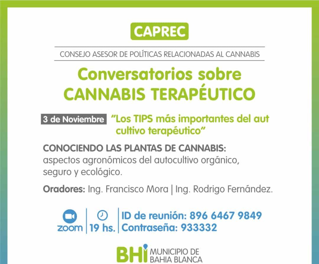 Conversatorio Cannabis Medicinal “Los TIPS más importantes del autocultivo terapéutico”