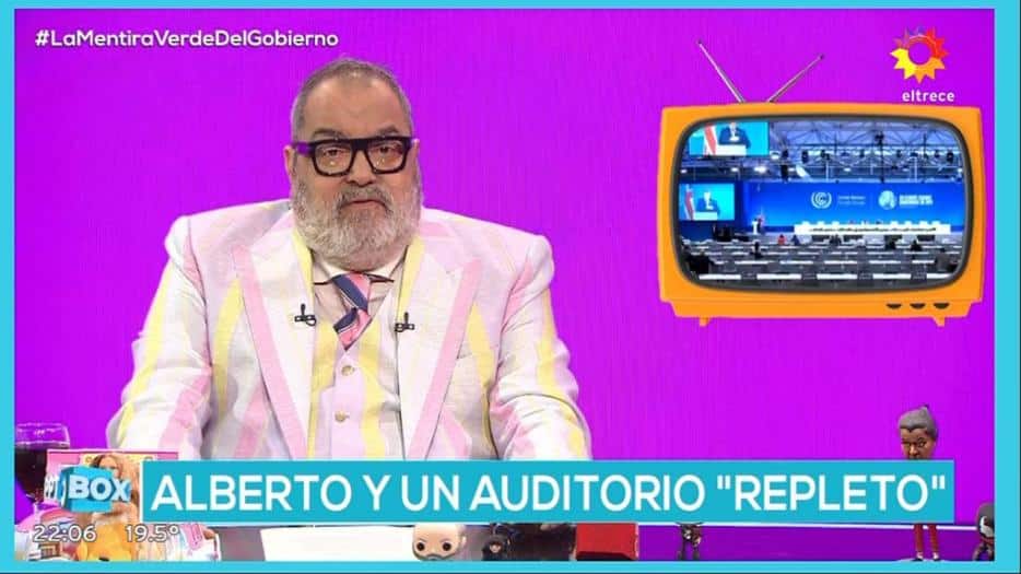 Jorge Lanata y su monólogo en PPT: “Alberto no fue con muchas ideas a su gira, pero llevó una comitiva desproporcionada”
