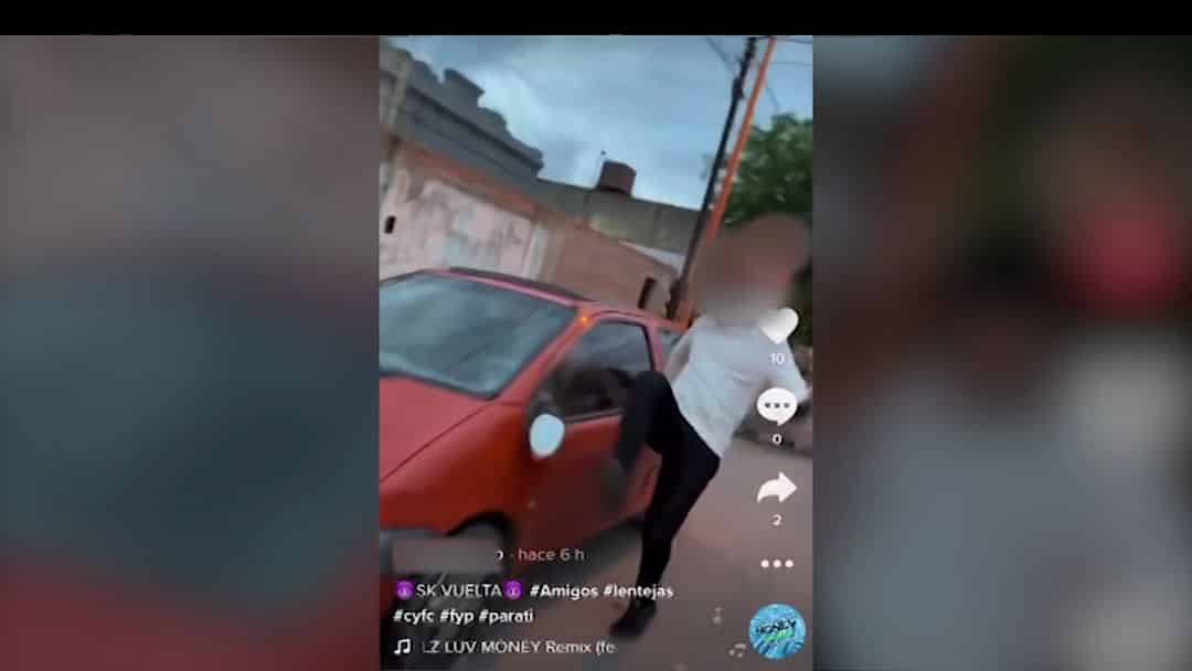 Identificaron a los jóvenes que causaron destrozos en el barrio Pedro Pico y lo subieron a Tik Tok