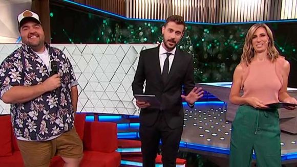 Darío Barassi visitó a Luciana Geuna y Diego Leuco en el comienzo de Telenoche