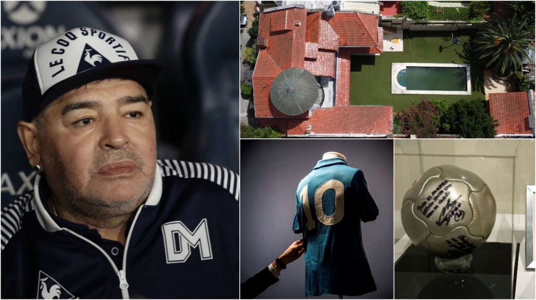 Se realizó la subasta de bienes de Diego Maradona: no se vendió la mítica casa de Villa Devoto
