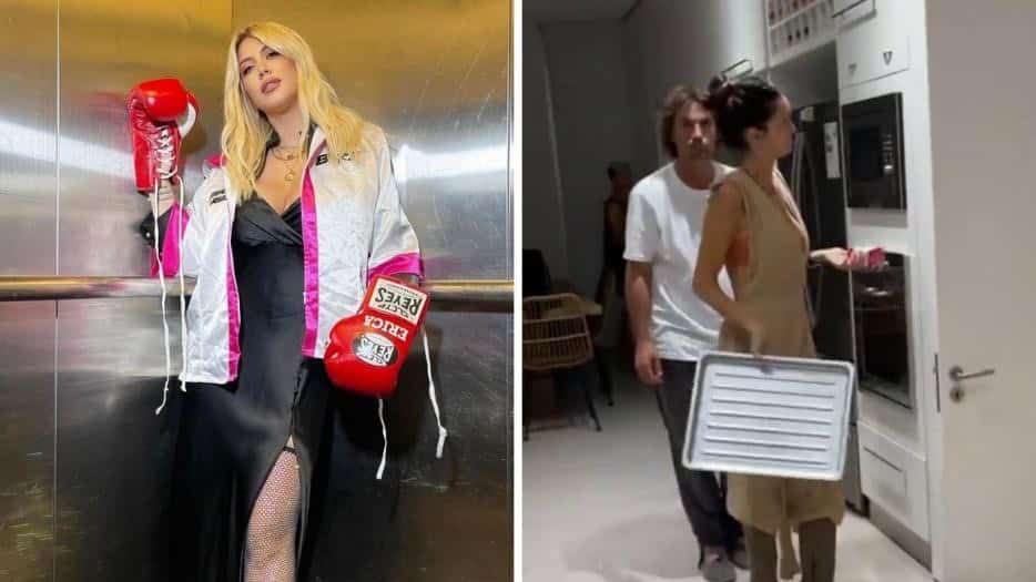 Wanda Nara sorprendió a Zaira Nara y a su pareja en la cocina