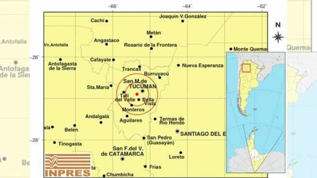 Un fuerte sismo sacudió Tucumán durante la madrugada